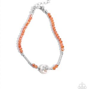 Elegant Orange Beaded bracelet